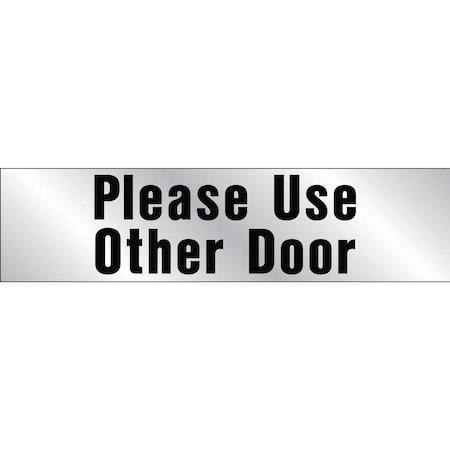 Hy-Ko Please Use Other Door Sign 2" x 8", 10PK, B00060 B00060